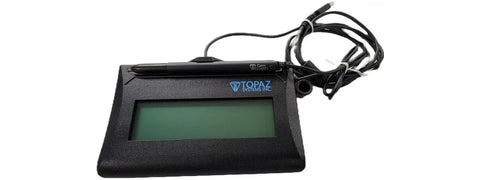 Rugged Compact Signature Pad With Sharp Lcd Screen And Plug And Play Usb Link Designed For Remote Citrix Ready Electronic Document Signing At Home, sleek design with a stylus pen.