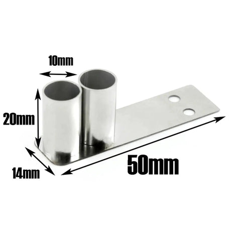 Ultra Bright RC Light Strips Kit For One Tenth Scale Racing Drift Cars featuring durable metal exhaust look dimensions