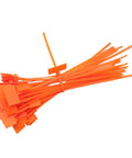 Quick Fix 50 Pack Orange Marker Cable Ties With Blank Labels For Straight Up Wire Grouping, featuring 50 orange ties.