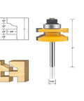 3 Piece Router Bit Set With One Quarter Inch Shank For Ogee Rail And Stile Cabinet Doors, diagram, and wood profile example