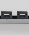 Front view of 4 Pack Adjustable Torque Hinge Set With Plastic Position Control For Cabinets Access Panels Enclosures And Industrial Equipment Black