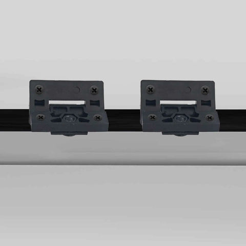 Front view of 4 Pack Adjustable Torque Hinge Set With Plastic Position Control For Cabinets Access Panels Enclosures And Industrial Equipment Black