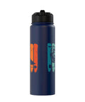 Retro Gyrocopter Pilot Water Bottle Stainless Steel Insulated For Aviation Fans And Flight Crew Gyroplane Lovers Dope Graphic Design On A Durable Bottle. 