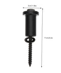 Close-up of Four Sets Sliding Barn Door Track Spacers Kit With Heavy Duty Carbon Steel Wall Connectors Replacement Parts
