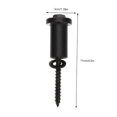 Close-up of Four Sets Sliding Barn Door Track Spacers Kit With Heavy Duty Carbon Steel Wall Connectors Replacement Parts