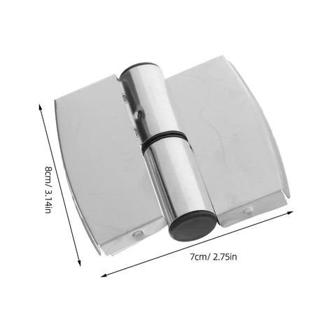 Heavy Duty Stainless Steel Bathroom Partition Door Hinges For Foldable Toilet Stall Doors Left Right Flush Mount Quiet Operation
