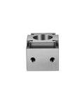 Heavy Duty Cnc Wedge Clamp Slick Precision Vice Block Knockout Performance Quick Release Side Mount Adjustable Fixture built tough, front view.