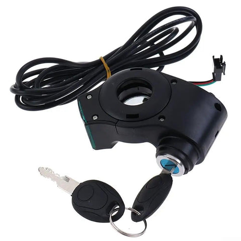 Thumb Throttle With Key Lock For Electric Bikes And Scooters 24V To 72V Power Switch With Real Time Voltage Display