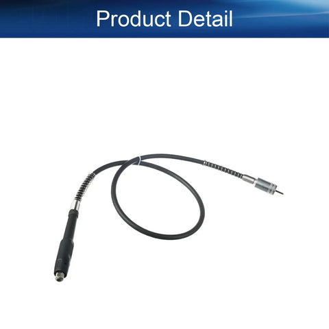 Flexible Shaft Attachment For Rotary Tools 39 Inch Long, 4mm Tube, 18mm Connector, 2mm Pitch visible on white background