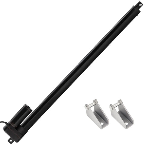 Beefy 24V Heavy Duty Linear Actuator With 30 Inch Stroke, 660 Lb Load, 0.2 In Per Sec Speed, IP65 Waterproof With Mounting Brackets