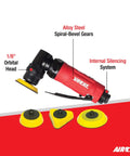 One Eighth Inch Spot Sander And Polisher For Auto Detailing With Internal Orbital Head 13,000 RPM Pro Grade Beasts with pads