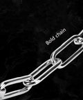 Built Tough Silver Door Chain And Deadbolt Lock Featuring Adjustable Keeps To Quit Door Rattle Heavy Duty Interior Guard Close-up of bold chain link.