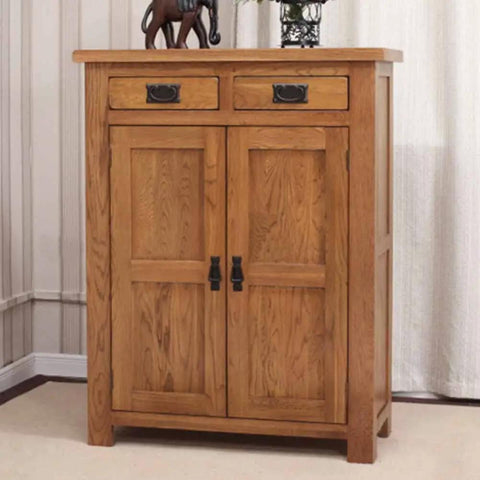 Rustic Farmhouse Cabinet Pulls Two Pack Zinc Alloy Drawer Handles Antique Iron Black Finish For Kitchen Cabinets And Dresser Drawers on wooden cabinet.