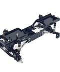 Heavy Duty RC Car Chassis Frame Side Beams For MN99S And MN98 One Twelfth Scale, Metal Upgrade Parts In Red, side view, unassembled