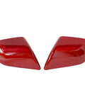 Fresh Red Pair Of Side Mirror Lower Covers For Tesla Model 3 2017 To 2021 Exterior Trim Upgrade glossy red polypropylene caps