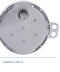 2-Pack Synchronous Turntable Motor And Cup Turner Rotisserie Motor For DIY Dessert Making, 50MM diameter, top view