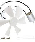 6 Inch RV Vent Fan Motor Replacement With Blade, 12V D Shaft RV Vent Motor Replacement Kit with screws and zip ties