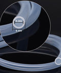 Clear PVC Tubing 7x10mm IDOD 16 Feet Long For Aquarium Garden And Pond Water Hydroponics Irrigation Pumps Cooling Drip Lines And Industrial Equipment with diameter dimensions shown