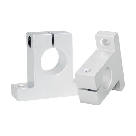 No-Fuss Universal Linear Rod Rail Shaft Support Bearing Frame for 8-60 Shafts, corrosion-resistant aluminum, easy clamp mount