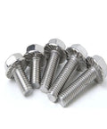 Heavy Duty M12 X 35mm Stainless Steel Hex Flange Bolt With Serrated Flange And Built Tough Grip For Easy Installation On Any Project Badass Fastener that keeps everything tight and secure, group of five bolts.