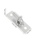 Top Shelf Wall Mounted Gate Hinge Set For Fence Posts And Four Barn Door Mounts Heavy Duty Outdoor Hardware Kit built with silver steel, 12.2cm long.