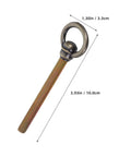 Vintage Bronze Ring Cabinet Pull Handle With Screws For Kitchen Dresser Cupboard Furniture Hardware Retro Metal Ring Knob dimensions.
