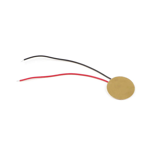 Analog Ceramic Piezo Vibration Sensor Module with wires, circular gold sensor, part of 4 pack for Arduino 3.3V and 5V kits and projects