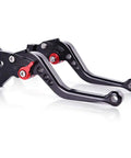 Sick Adjustable Brake And Clutch Levers Fit Yamaha Raptor 660 700 YFZ450 Banshee Blaster Anodized Aluminum close-up view