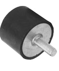 Anti Vibration Rubber Bobbin Mount NR SBR Material For Heavy Machinery Fitness Equipment And Automotive VE40x30 M8x23 Easy Install Vibration Dampening Mount To Cut Noise Minimize Vibration And Boost Performance. black rubber bobbin mount with M8x23 stud