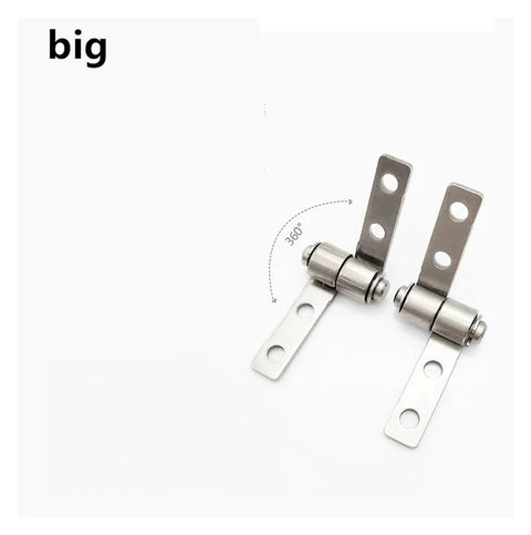 Ball Bearing Door Hinges 1 Pair With 360 Degree Rotation And Friction Damping 0.3Nm Torque Silent Operation Durable Interior Exterior Hinge Set For Residential And Commercial Doors