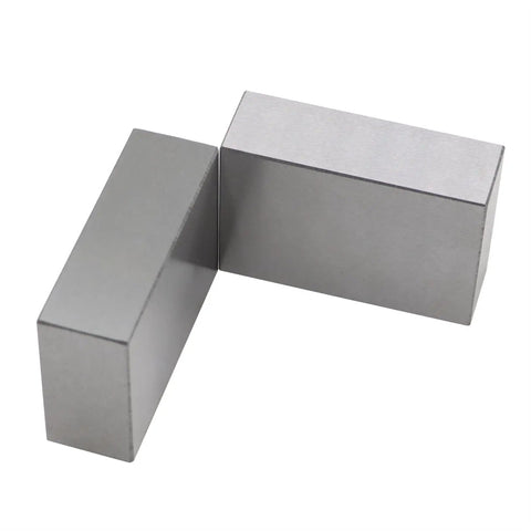Two Piece 123 Block Set Ultra Precision Machinist Blocks 1 Inch By 2 Inch By 3 Inch Hardened Tool Steel Ground On All Sides 0.0002 Inch Tolerance With 23 Holes Square And Flat For Accurate Setup And Measurements, two block set