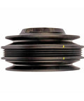 Harmonic Balancer For Kia Sportage 1995 to 2002 Black Serpentine Drive Belt Type With Keyway 71mm Depth Replacement Side View