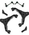 Front Steering Suspension Kit For 2015 2018 Sprinter 2500 Rwd including control arms and ball joints on black background.