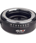 0.71x Focal Length Reducer Speed Booster For Nikon F To Sony E Mount Cameras Gear Adapter Ring close-up of black all-metal construction