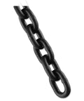 Badass Heavy Duty Grade 80 Alloy Steel Coil Chain In A 300 Foot Full Drum With Black Finish And Rock Solid 12000 Pound Load Rating Built Tough For Serious Real World Rigging Jobs - close-up of black steel links
