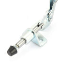 Close-up of a Two Pack Iron Galvanized Push Pull Vertical Toggle Clamps For Welding Jigging Sheet Metal And Circuit Boards Holding Quick Fixed Tool