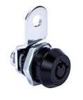 Two Pack Tubular Cam Toolbox Lock Replacement With Hook Cam Keyed Alike Five Eighth Inch Cylinder Black Zinc Alloy