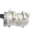 Electric Ac Compressor For Toyota Bz4x And Bz3 Rides Direct Fit Hvac Cooling Part with silver housing and multiple connectors.