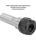 Long Reach CNC Milling Tool Extension Holder With Three Quarters Inch Shank 50mm ER20A-50L, precision-machined metal, side view