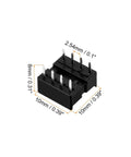 2.54mm Pitch DIP IC Socket Adapter For PCB Boards 8 Pin Reusable Socket Soldering Friendly Chip Swap Ready Easy Replacement
