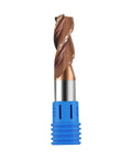 1/2 Inch Solid Carbide Corner Radius End Mill For Aluminum With 37 Degree Helix And 0.060 Inch Corner Radius, ZRN Coated