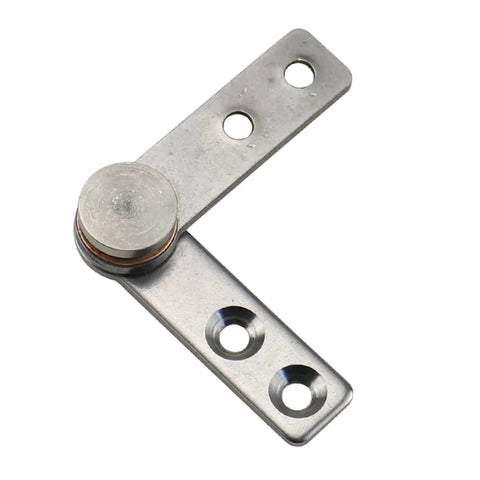 Stainless steel damping torque hinge with two mounting plates and round knob