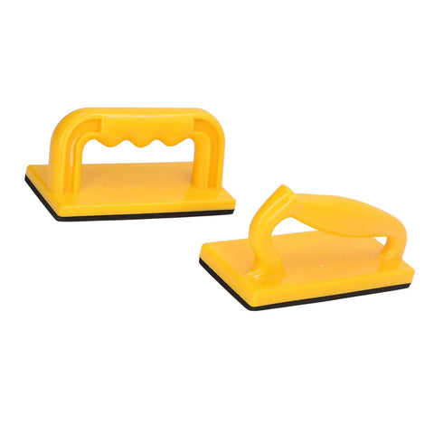 Heavy Duty Push Block Set For Real Deal Woodworkers, Non Slip Safety Stick For Table Saw Router Jointer And Band Saw, Bombproof Grip Padded Base lets you tackle joints like a boss daily - yellow push blocks with handles.