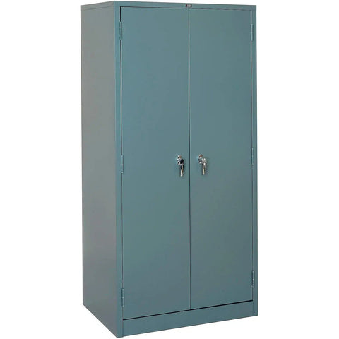Locking Turn Handle Steel Storage Cabinet With Four Height Adjustable Shelves, Built Tough With Heavy Gauge Steel, Industrial Duty