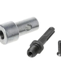 Beefy Steel Round Shank Adapter With Two Slots For Easy Swap Between Electric Drills And Earth Augers Durable Drill Accessory