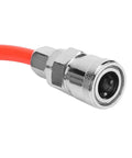 High Pressure Flexible Air Compressor Hose That Kicks Butt For Auto Repair Shops And Mechanics Featuring Quick Male Female Connector Oil Resistant Eva Red Material With Enhanced Durability For 15 Meters, red EVA air hose with quick connector