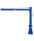 Badass Heavy Duty Multi Station Jib Crane Built Tough With Solid Steel I Beams And A Smooth Manual Brake Plus 360 Spin side view