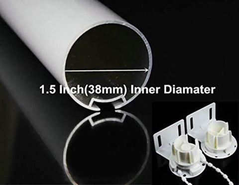 Heavy Duty Roller Blind Clutch Repair Kit With Rock Solid Stainless Steel Core And Slick Top Side Mount Brackets For Hella Durable 38Mm Shade Easy Install showing 38mm tube and brackets.