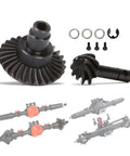 Beefed Up Heavy Duty Bevel Helical Overdrive Gear Set For One To Ten RC Crawlers AR44 Axle Portal Upgrade aligned gears and axles