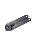 Two Pack 180 Degree Rotating Lid Support Hinges, Heavy Duty 9 Inch Folding Hinge For Cabinets, Furniture, Black Finish